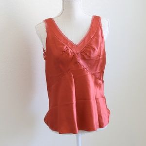 Rust Nine West Satin Cami